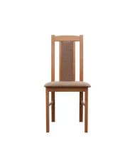 Krzesło KT76, tapicerowane siedzisko i oparcie, stelaż bukowy, DREW-MARK