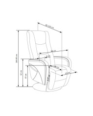 Fotel rozkładany Pulsar Cappuccino-2
