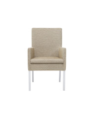 Krzesło, fotel F19/2, tapicerowane siedzisko i oparcie, stelaż bukowy, DREW-MARK