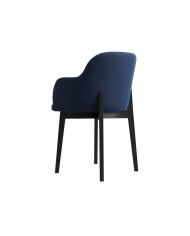 Krzesło, fotel F68/W, tapicerowane siedzisko i oparcie, stelaż bukowy, DREW-MARK