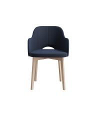 Krzesło, fotel F680/N, tapicerowane siedzisko i oparcie, stelaż bukowy, DREW-MARK