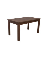Stół rozkładany ST62/1/F, okleina naturalna, prostokąt, 1 wkład powiększający, 140-200/77/80 cm, noga 7x7 cm, DREW-MARK