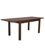 Stół rozkładany ST62/1/F, okleina naturalna, prostokąt, 1 wkład powiększający, 140-200/77/80 cm, noga 7x7 cm, DREW-MARK