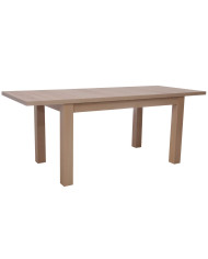 Stół rozkładany ST64/1/F, okleina naturalna, prostokąt, 1 wkład powiększający, 140-200/77/80 cm, noga 9x9 cm, DREW-MARK