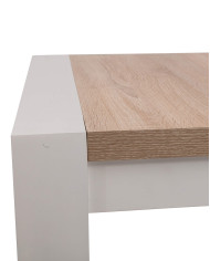 Stół rozkładany ST40/1/F, okleina naturalna, prostokąt, 1 wkład powiększający, 140-200/77/80 cm, noga 9x9 cm, DREW-MARK