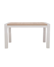 Stół rozkładany ST40/1/F, okleina naturalna, prostokąt, 1 wkład powiększający, 140-200/77/80 cm, noga 9x9 cm, DREW-MARK