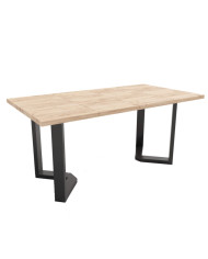 Stół ST95/1/F, rozkładany, 90-130/77/90 cm, noga 4x9 cm, 1 wkład powiększający, DREW-MARK