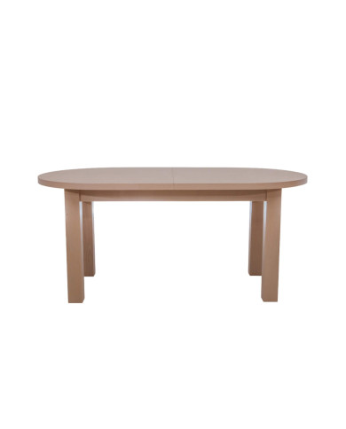 Stół rozkładany STF2, okleina naturalna, owalny, 2 wkłady powiększające, 170-250/75/90 cm, noga 7x7 cm,  DREW-MARK Stół rozkładany STF2, okleina naturalna, owalny, 2 wkłady powiększające, 170-250/75/90 cm, noga 7x7 cm,  DREW-MARK