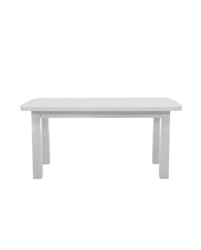 Stół rozkładany STF15, okleina naturalna, prostokątny, 1 wkład powiększający, 160-200/75/90 cm, noga 9x9 cm, DREW-MARK