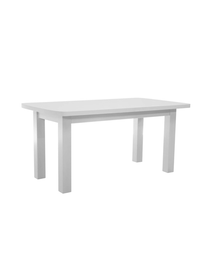 Stół rozkładany STF15, okleina naturalna, prostokątny, 1 wkład powiększający, 160-200/75/90 cm, noga 9x9 cm, DREW-MARK