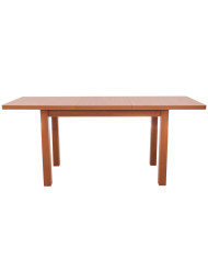 Stół rozkładany STF22, okleina naturalna, prostokątny, 1 wkład powiększający, 130-180/75/70 cm, noga 7x7 cm, DREW-MARK