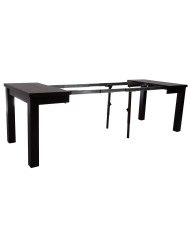 Stół ST56/3/L, rozkładany, 90-240/77/90 cm, noga 7x7 cm, 3 wkłady powiększające, DREW-MARK