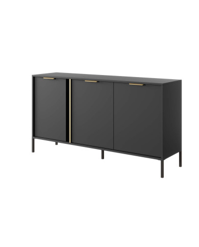 Komoda Lars 153 3d, drzwi, antracyt, Laski Meble