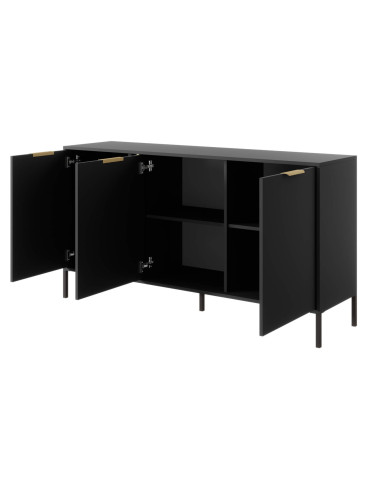 Komoda Lars 153 3d, drzwi, antracyt, Laski Meble