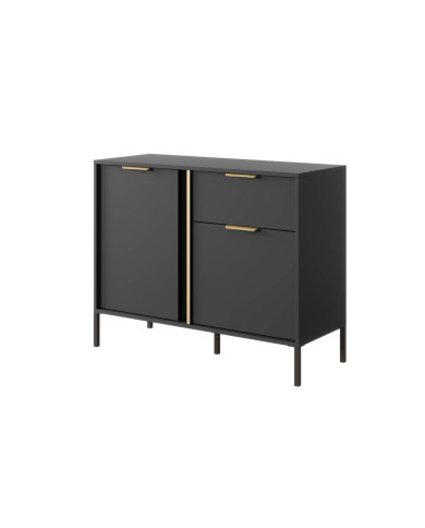 Komoda Lars 103 2d1s, drzwi, szuflada, antracyt, Laski Meble