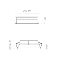 Sofa Bali, funkcja spania, pojemnik, Wersal