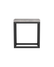 Półka wisząca - stolik Duro, metalowy stelaż, beton szary, Wersal