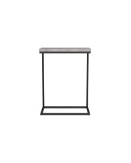 Stolik kawowy Nori, prostokątny, metalowy stelaż, beton szary, Wersal