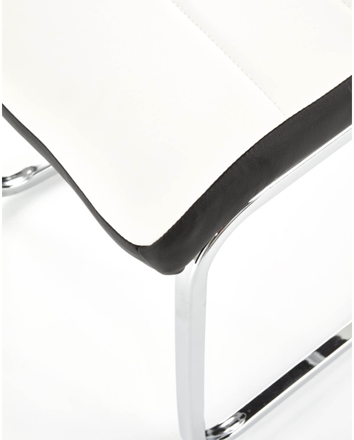 Krzesło K132 Biało-czarne-4