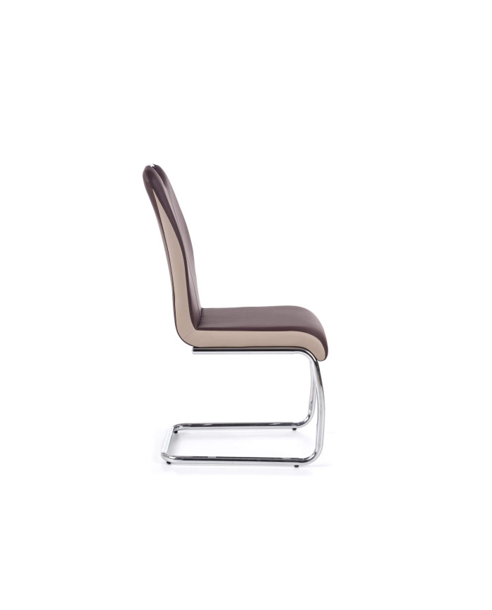 Krzesło K184 ciemnobrązowe/champagne-2
