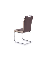 Krzesło K184 ciemnobrązowe/champagne-3