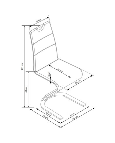 Krzesło K188 Białe-2 Krzesło K188 Białe-2