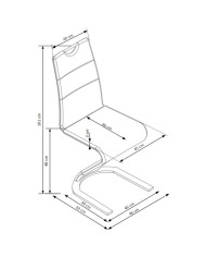 Krzesło K188 Białe-2