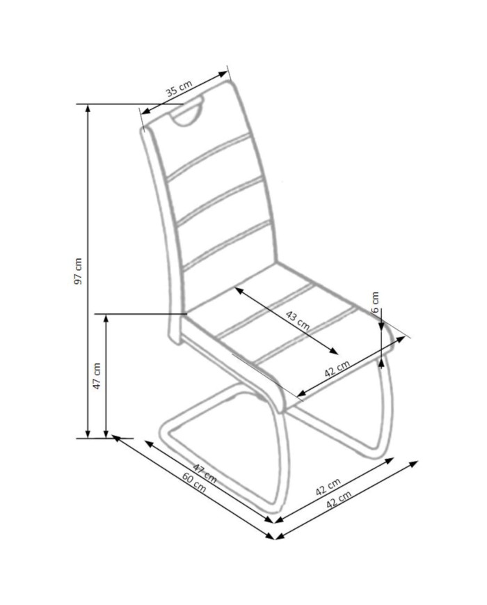 Krzesło K211 Popielate-3
