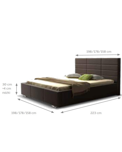 Łóżka tapicerowane Mars standard 140x200 cm, Comforteo Łóżka tapicerowane Mars standard 140x200 cm, Comforteo
