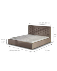 Łóżka tapicerowane Savana standard 160x200 cm, Comforteo