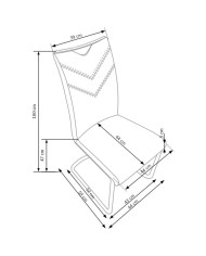 Krzesło K224 Białe-3