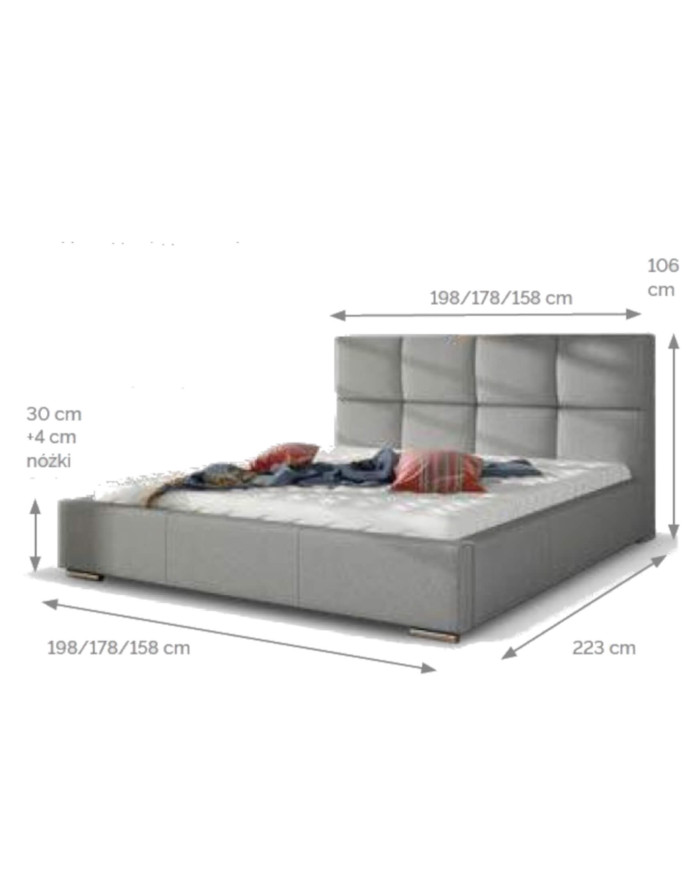 Łóżka tapicerowane Stella standard 180x200 cm, Comforteo