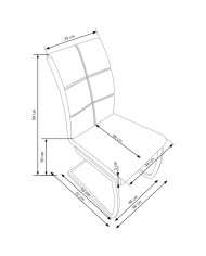 Krzesło K228 Popielate-3