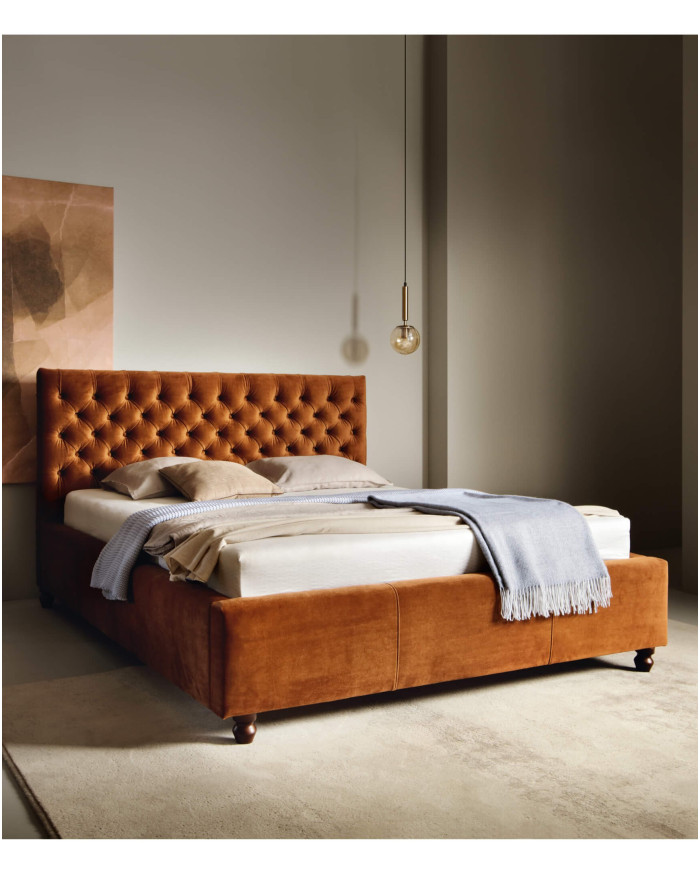 Łóżka tapicerowane Chester standard 140x200 cm, Comforteo