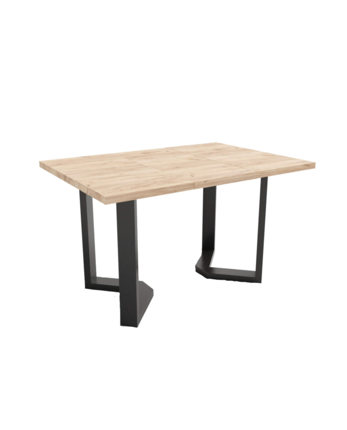 Stół ST95/2/L, rozkładany, 90-170/77/90 cm, noga 4x9 cm, 2 wkłady powiększające, DREW-MARK