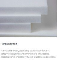 Materac Silver Protect 120x200 cm, dwustronny, kieszeniowy, antybakteryjny, zdejmowany pokrowiec, H2 i H3, Comforteo