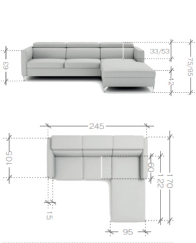 Narożnik Marozzo 3FB+OSB, funkcja spania, pojemnik, regulowane zagłówki, Stagra
