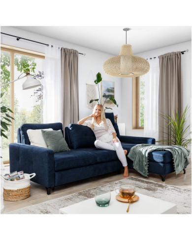 Narożnik Nawe 2FB+OSB+1 zagłówek, funkcja spania, regulowane oparcia, Stagra Narożnik Nawe 2FB+OSB+1 zagłówek, funkcja spania, regulowane oparcia, Stagra