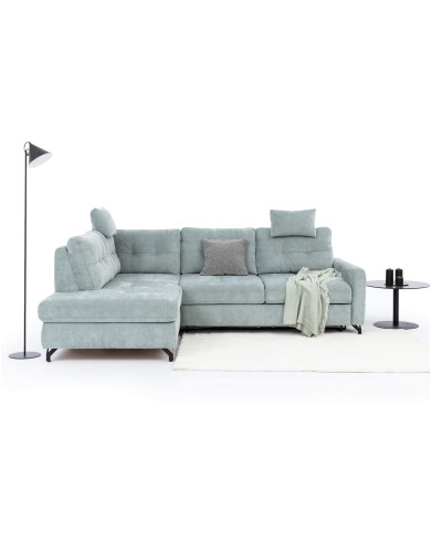 Narożnik Nawe 2FB+OS+1 zagłówek, funkcja spania, pojenik, regulowane oparcia, Stagra Narożnik Nawe 2FB+OS+1 zagłówek, funkcja spania, pojenik, regulowane oparcia, Stagra