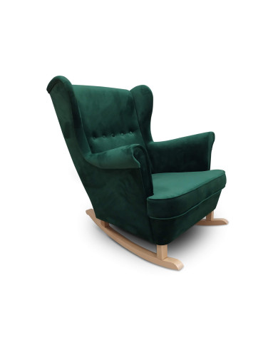 Fotel Uszak na drewnianych płozach, Lebex