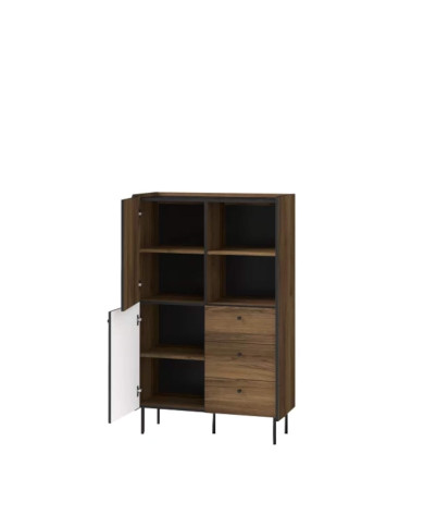 Komoda Prestigo P4, z drzwiami, szufladami i regałem, DOLMAR Komoda Prestigo P4, z drzwiami, szufladami i regałem, DOLMAR
