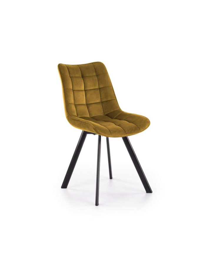 Krzesło K332 Musztardowe/Czarne