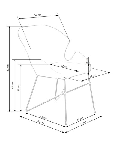 Nowoczesne krzesło K458, ciemnozielone, gładkie, czarne metalowe nogi, HALMAR Nowoczesne krzesło K458, ciemnozielone, gładkie, czarne metalowe nogi, HALMAR
