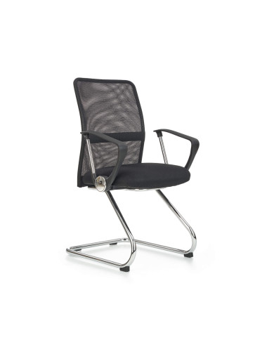 Fotel Vire Skid Pracowniczy Czarny-1 Fotel Vire Skid Pracowniczy Czarny-1
