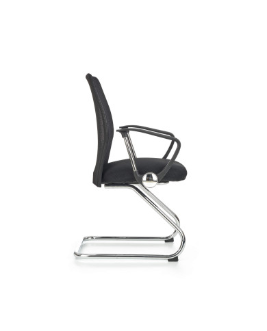 Fotel Vire Skid Pracowniczy Czarny-2 Fotel Vire Skid Pracowniczy Czarny-2
