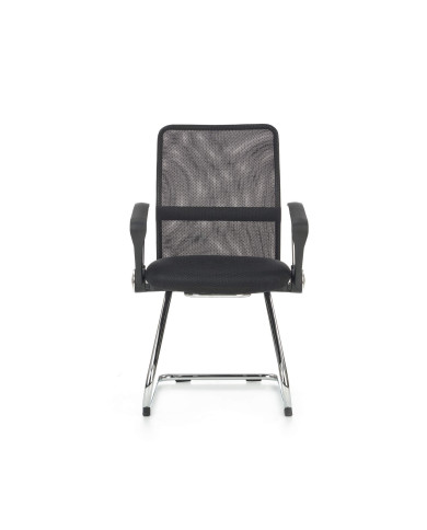 Fotel Vire Skid Pracowniczy Czarny-4 Fotel Vire Skid Pracowniczy Czarny-4