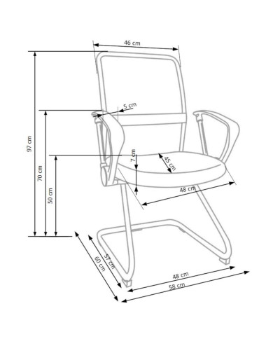 Fotel Vire Skid Pracowniczy Czarny-5 Fotel Vire Skid Pracowniczy Czarny-5