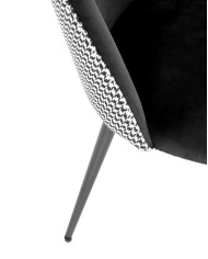Krzesło K478 Czarny/ biały