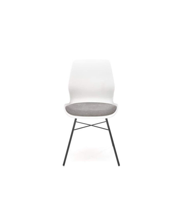 Krzesło K488 Biały/ popielaty