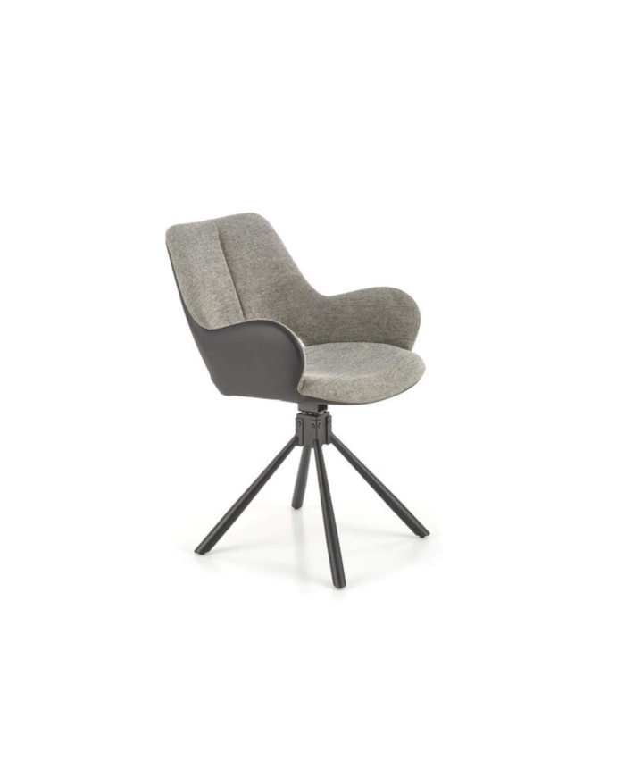 Krzesło K494, obrotowe, Popielaty/ czarny